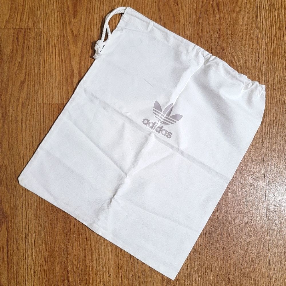 Adidas Originals X Daniel Arsham Fine Fabric Dustbag White Grey Trefoil New